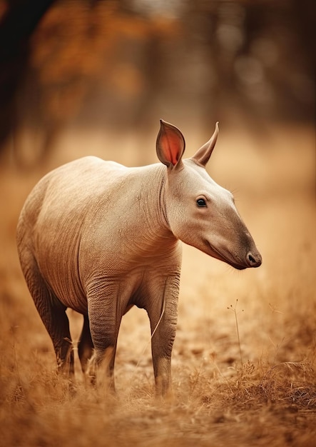 Foto de um porco-da-terra em seu habitat natural 6