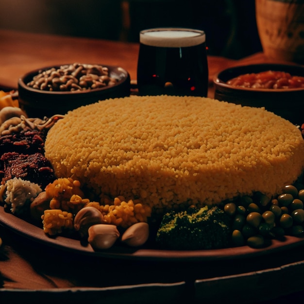 Foto de um prato de comida tradicional