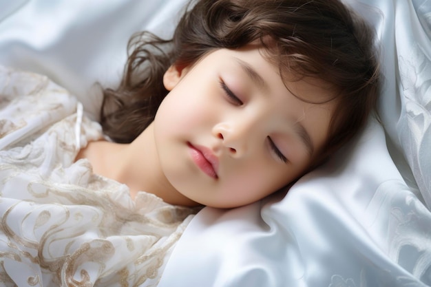 Foto de uma criança dormindo