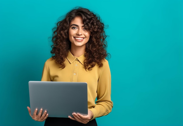 Foto foto de uma menina ou menino trabalhando com um laptop sentado no chão e na cadeira