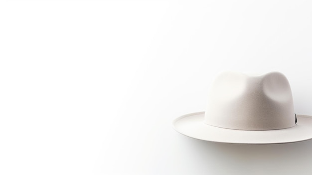 Foto de White Trilby Hat isolado em fundo branco