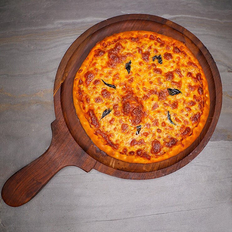 foto deliciosa margherirta pizza de la india
