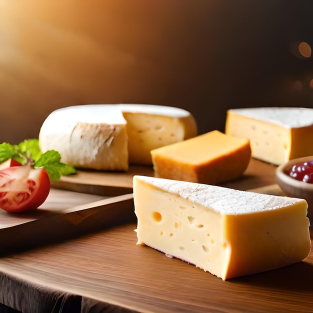 Foto foto de una deliciosa rebanada de queso