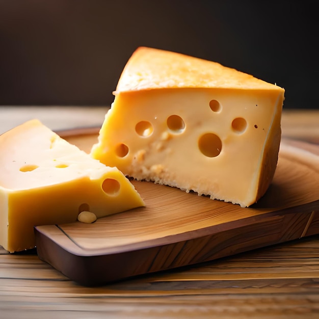 foto de una deliciosa rebanada de queso