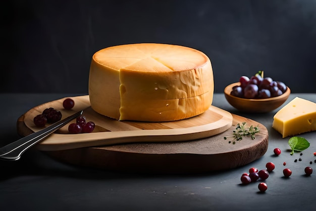 Foto de deliciosas piezas de queso