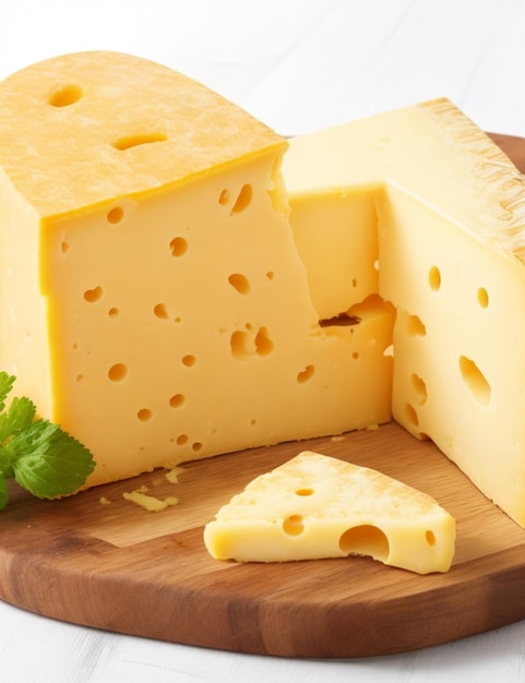 Foto deliciosos pedaços de queijos