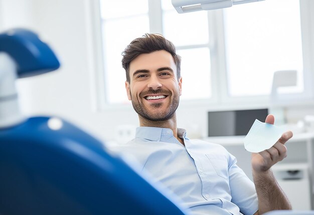 Foto foto de dentista realizando tratamientos dentales profesionales.