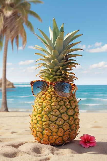 Foto der Ananas, das von KI generiert wurde