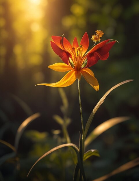 Foto der Feuertulpe Gloriosa superba