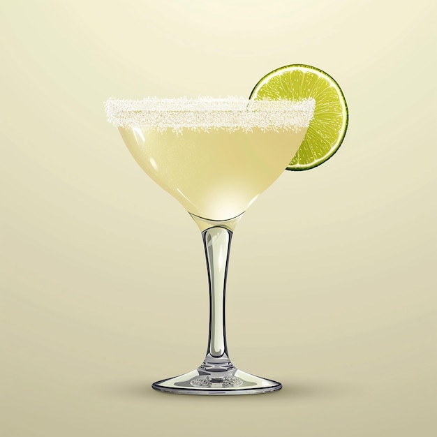 Foto der klassischen Margarita in gekühltem Glas