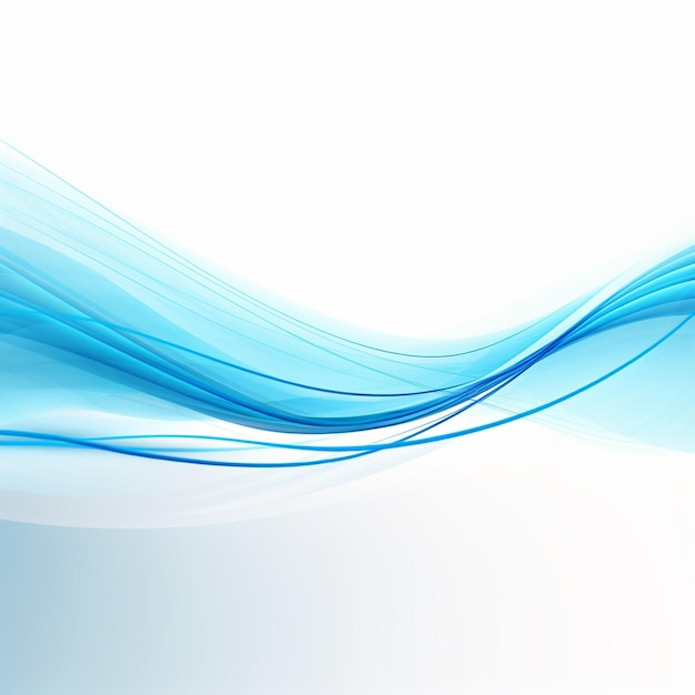 Foto des blauen Wellen-HintergrundsBlaue Welle-Hintergrund für das Design KI Generated