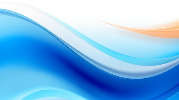 Foto des blauen Wellen-HintergrundsBlaue Welle-Hintergrund für das Design KI Generated