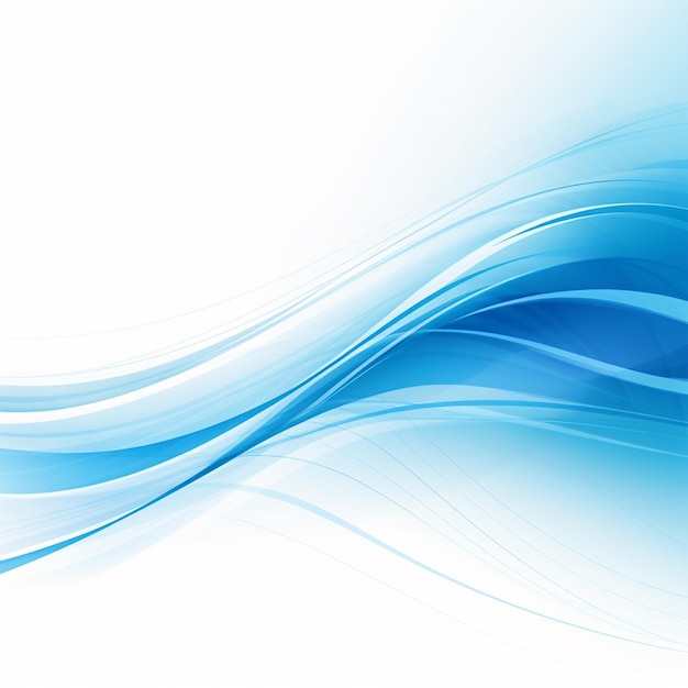 Foto des blauen Wellen-HintergrundsBlaue Welle-Hintergrund für das Design KI Generated