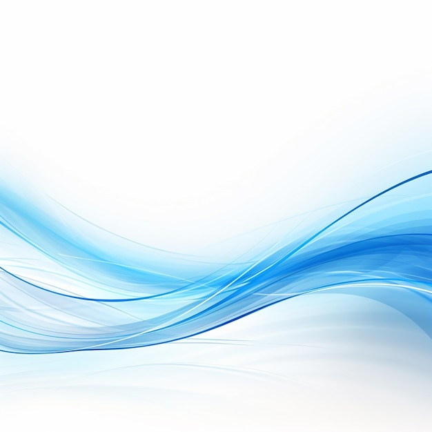 Foto des blauen Wellen-HintergrundsBlaue Welle-Hintergrund für das Design KI Generated