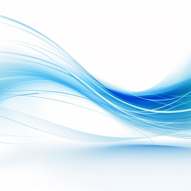 Foto des blauen Wellen-HintergrundsBlaue Welle-Hintergrund für das Design KI Generated