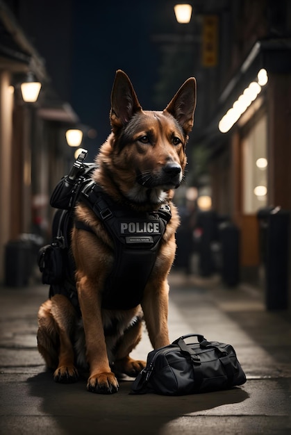 Foto foto des polizeihundes k9