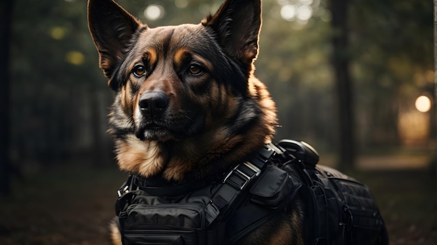 Foto des Polizeihundes K9