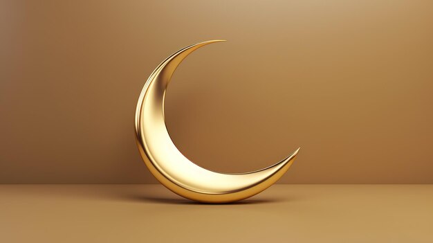 Foto foto des wunderschönen ramadan kareem goldenen halbmonds