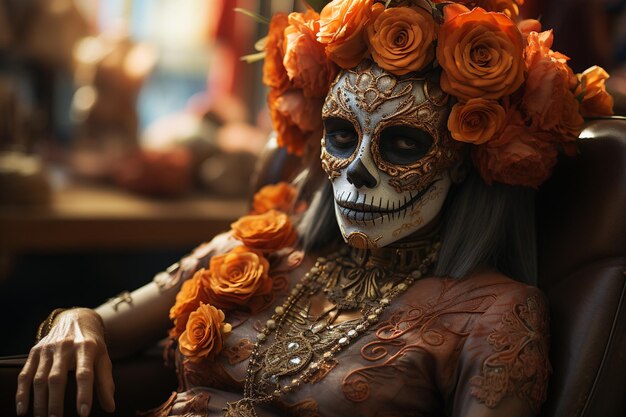 foto del dia de muertos