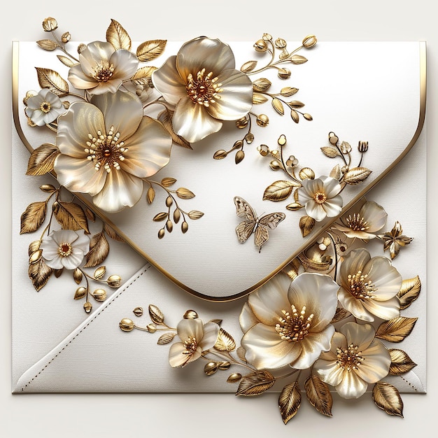 una foto del diseño de la carta de amor blanca