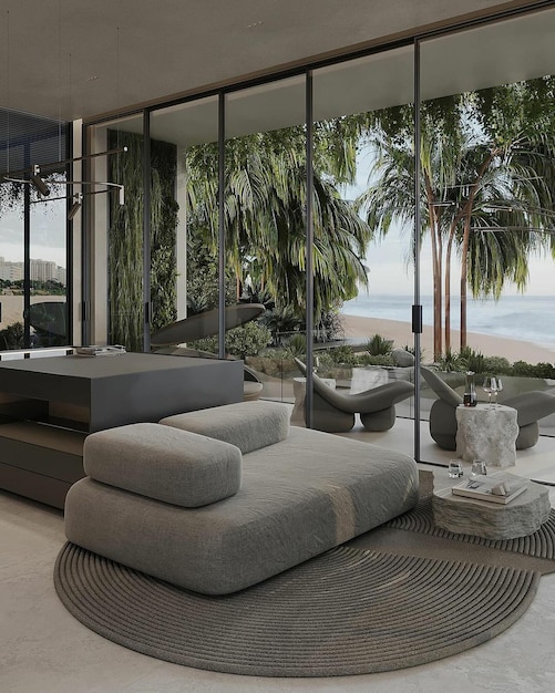 una foto del diseño inspirador de una habitación