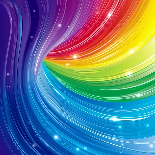 Foto foto de los diseños de fondo de papel pintado de arco iris de colores vívidos y borrosos