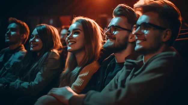 foto de disparo medio gente joven tiempo de la película