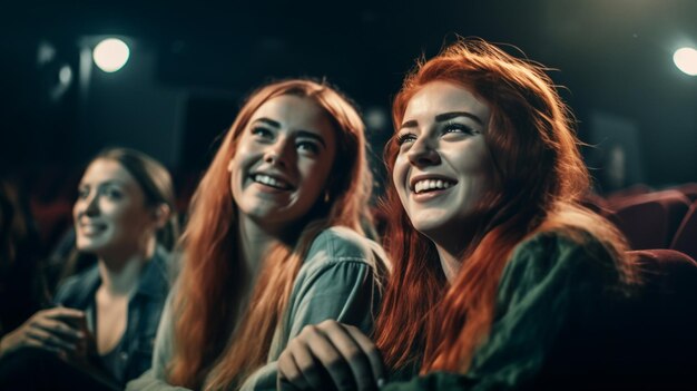 foto de disparo medio gente joven tiempo de la película