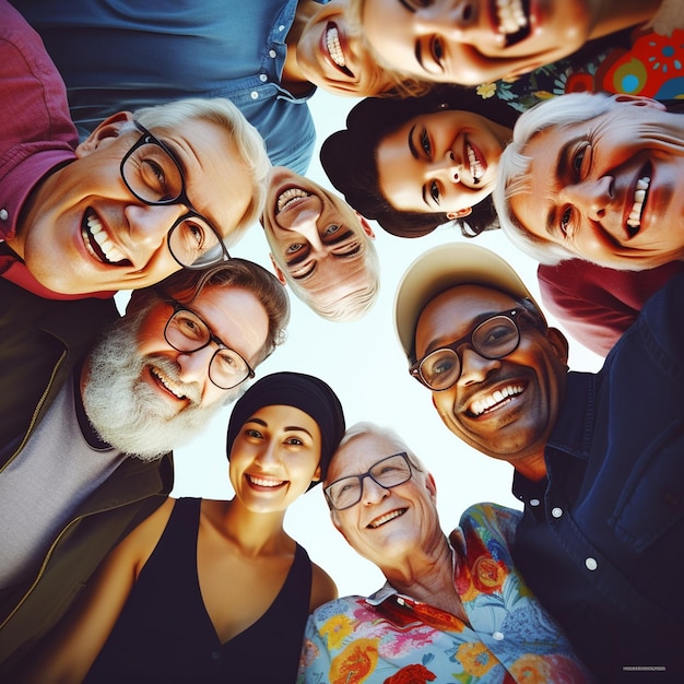 Foto foto de diversidad grupo de personas felicidad o diversas etnias
