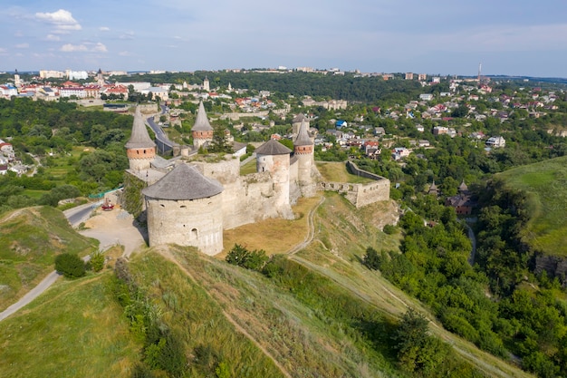 foto do antigo castelo, vista de cima