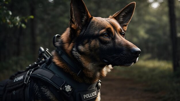 foto do cão policial K9