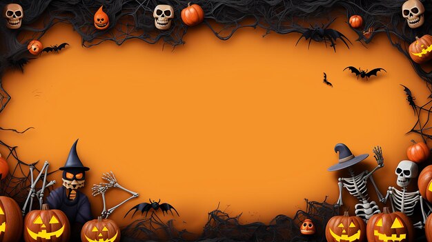 Foto do design assustador do fundo do festival de Halloween