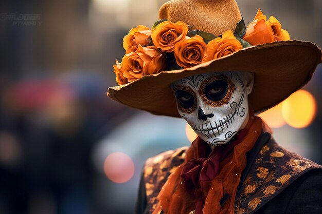 Foto do Dia das Memórias Enmascaradas dos Mortos