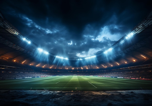 Foto do estádio de futebol