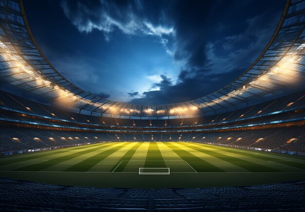 Foto do estádio de futebol