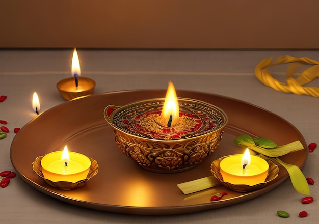 Foto do festival diwali da tradição das luzes