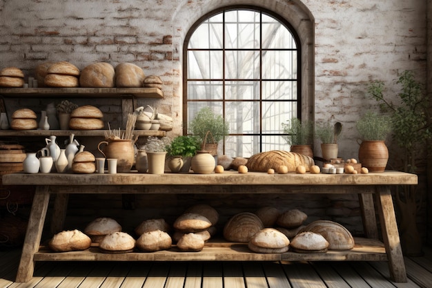 foto do interior da padaria
