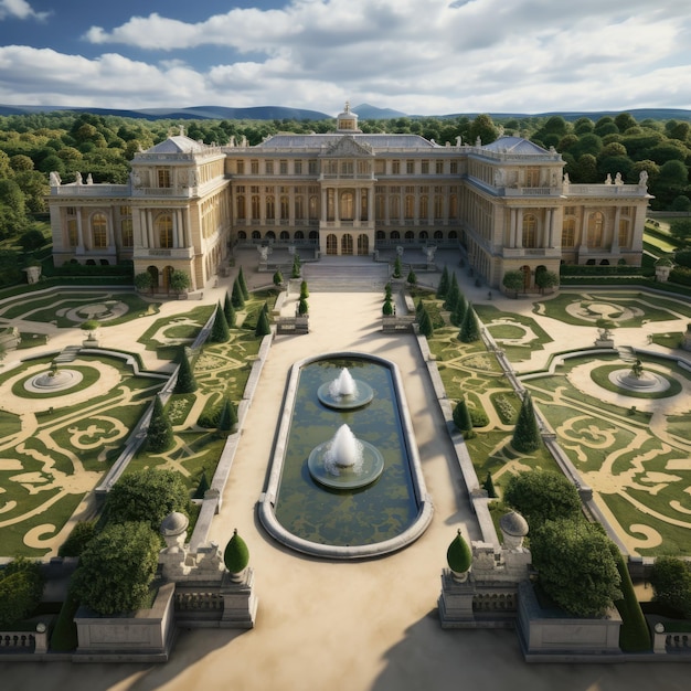 Foto do Palácio de Versalhes em Paris França