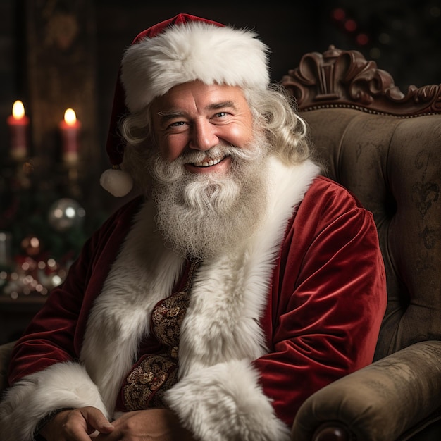 foto do Papai Noel sentado