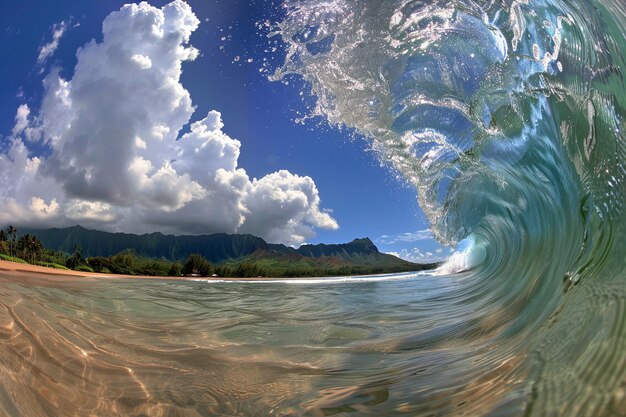 Foto foto do paraíso dos cavaleiros das ondas