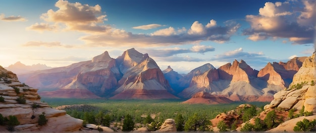 Foto echt als Park Abenteuer Nationalparks bieten ein Tor zur Natur die atemberaubendsten Szenen