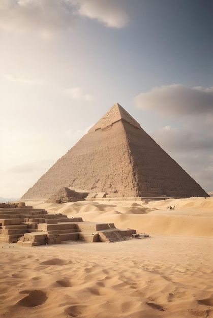 foto de egipto las grandes piramides de giza vista