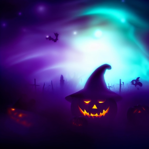 Foto ein Halloween-Event-Festival-Hintergrund generierte KI