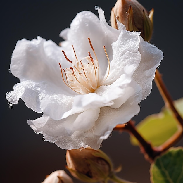 Foto einer Baumwollblüte