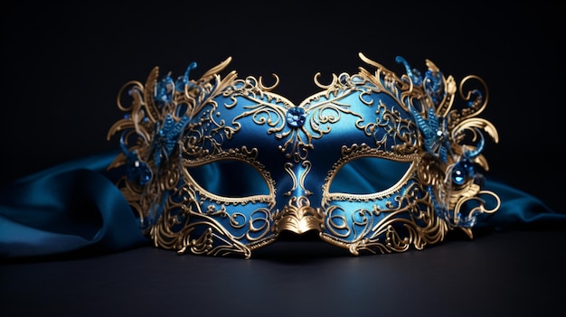 Foto einer eleganten und zarten venezianischen Maske