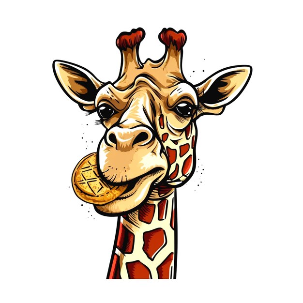 Foto foto einer giraffe