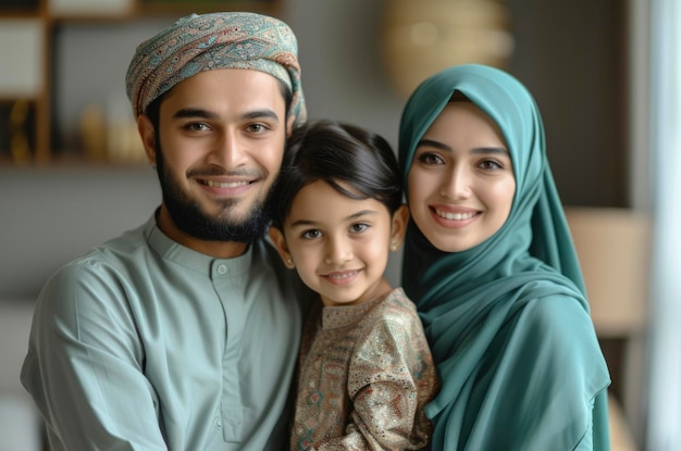 Foto einer islamischen Familie