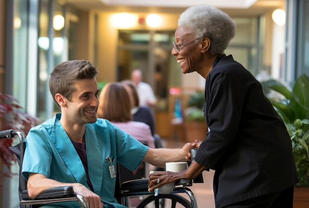 Foto einer Krankenschwester