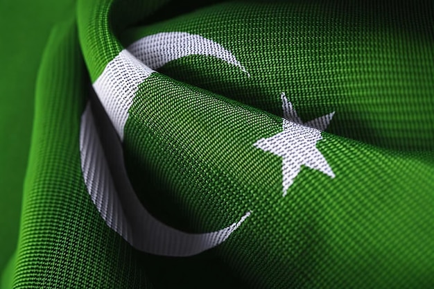 Foto einer pakistanischen Flagge