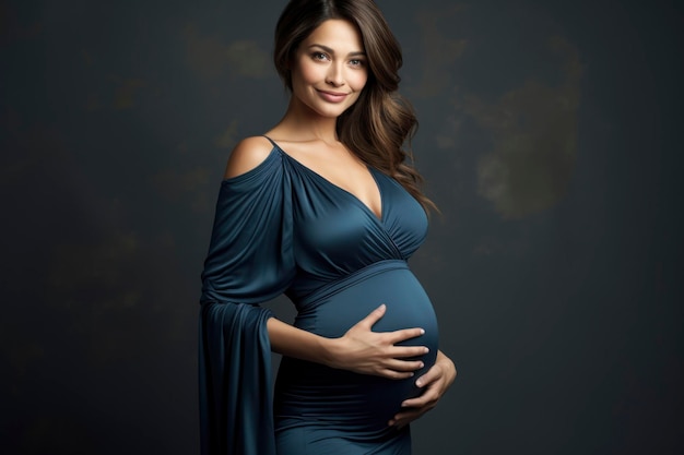 Foto einer schwangeren Mutter